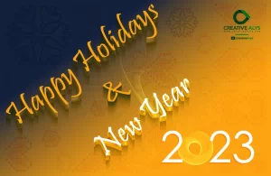 Happy Holidays – Happy New Year 2023 – Vector & Animation