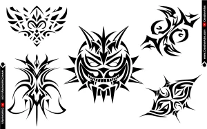 5 Free Modern Tribal Tattoos in Vector Format