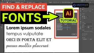 How to Find & Replace Fonts in Illustrator | Tutorial