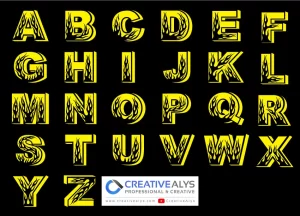Flaming Alphabet Vector Pack: Bold and Fiery Letter Designs