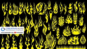 Fire Flames Vector Collection