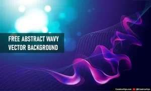 Abstract Wavy Vector Background