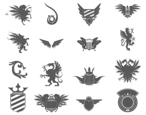 Heraldic Elements Set