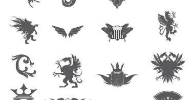 Heraldic Elements Set