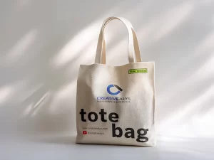 Fabric Shopper Bag Mockup