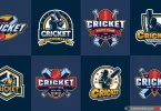 Free Cricket Logo Pack – Vector Sports Logos for Teams and Designers