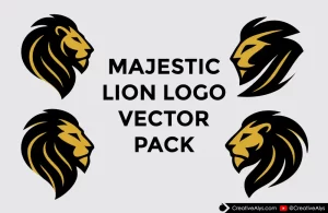 Free Lion Logo Vectors – Bold Mascot Designs