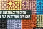 Abstract Seamless Pattern Designs in Vector