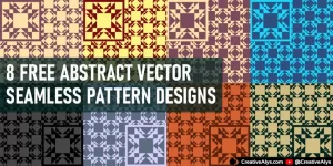 Abstract Seamless Pattern Designs in Vector