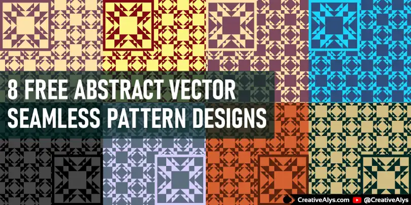Abstract Seamless Pattern Designs in Vector