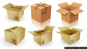 3D Packaging Vector Mockups