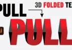 Free 3D folded paper text effect vector template and Adobe Illustrator tutorial