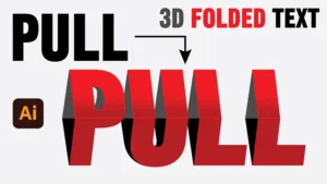 Free 3D Folded Paper Text Effect Vector (AI, EPS, SVG) & Tutorial