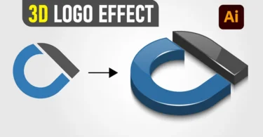How to Create 3D Glossy Logo in Adobe Illustrator Step by Step Tutorial