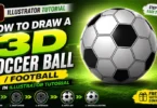 How to Create a 3D Soccer Ball in Illustrator | Free Vector