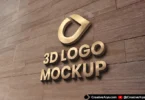 Free 3D Wall Logo Mockup (PSD) – Photorealistic Signage