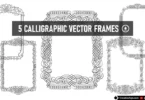 5-Calligraphic-Vector-Frames