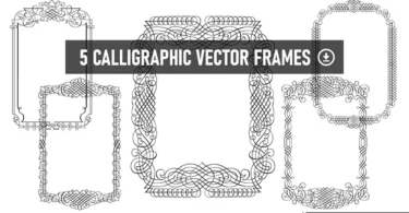 5-Calligraphic-Vector-Frames