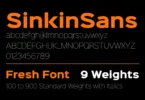 SinkinSans-Fresh-Font
