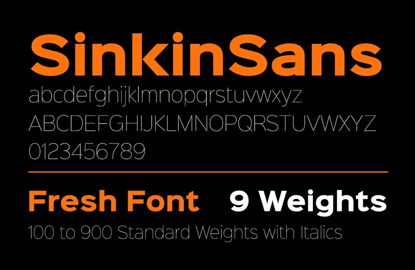 SinkinSans-Fresh-Font