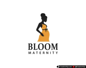 Bloom Maternity – Premium Boutique & Mother Care Logo Template (Vector)