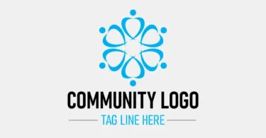 Community Connection Logo - Editable Vector Template