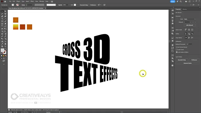cross-3d-glossy-text-effect-illustrator-step3