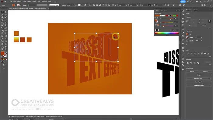 cross-3d-glossy-text-effect-illustrator-step4