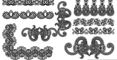 Free Decorative Floral Vector Borders & Ornaments