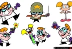 Free Dexter's Laboratory vector illustrations featuring Dexter and Dee Dee in AI, EPS, SVG, and PNG format