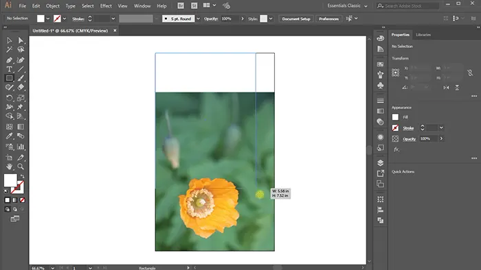 Draw a Shape Over the Image to Fade