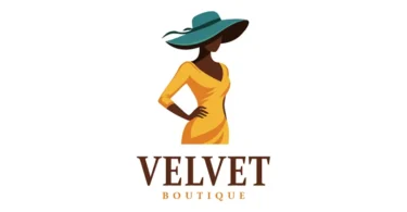 Premium 3D shaded fashion boutique logo featuring a chic woman silhouette in a wide-brimmed hat.