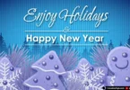 Enjoy Holidays Happy New Year Vector Artwork