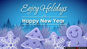 Enjoy Holidays — Happy New Year —  Vector Artwork