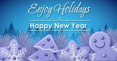 Enjoy Holidays Happy New Year Vector Artwork