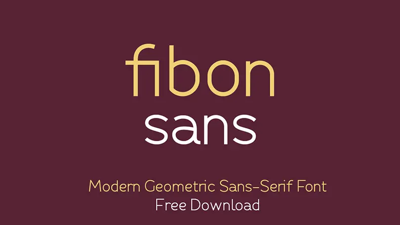 Fibon Sans regular font preview