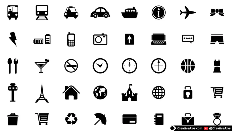 Flat Web & App Icons – Free Vector Download (AI, EPS, SVG)
