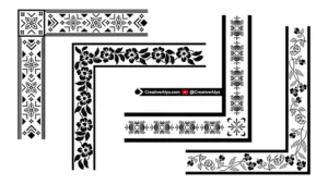 Floral Border & Frame Corner Designs