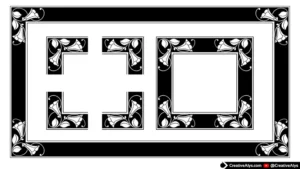 Floral Corners Border