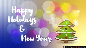 Happy Holidays & New Year Vector