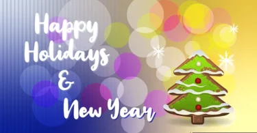 Happy Holidays and New Year Vector