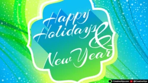 Happy Holidays & New Year Vector Artwork
