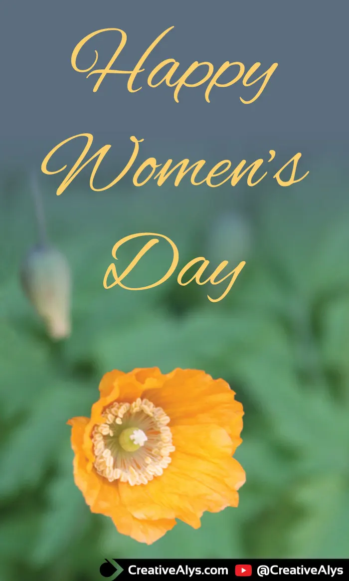 Happy Women's Day Card with Faded Image Effects using Opacity Mask in Adobe Illustrator