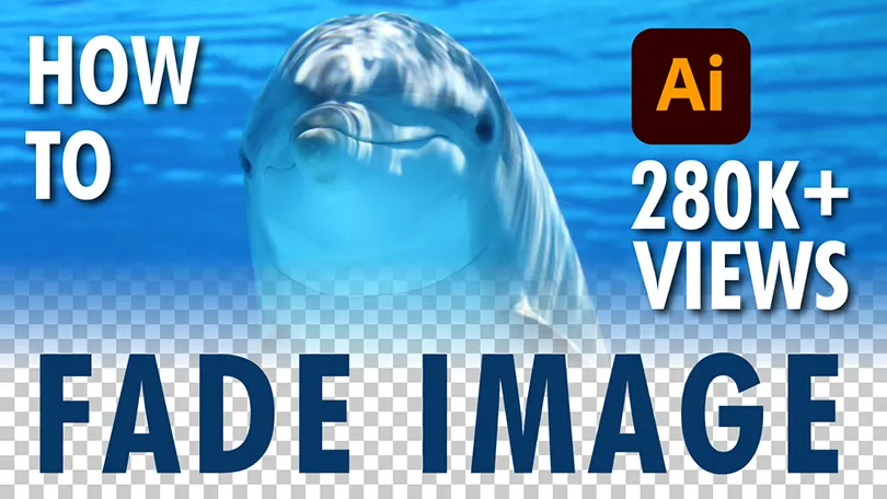 How to fade an image in Adobe Illustrator tutorial screenshot