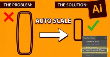 Diagram showing how to scale strokes and effects in Adobe Illustrator