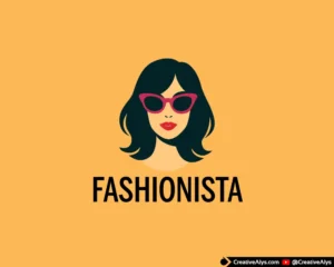 Fashionista Woman Face Logo - Modern & Stylish Vector Design