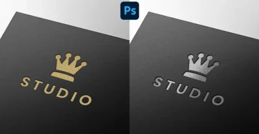 Luxury Metallic Foil Logo Mockup PSD Bundle (Gold & Silver)