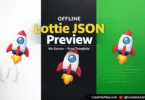 Free Offline Lottie JSON Preview Template – No Server, No Setup