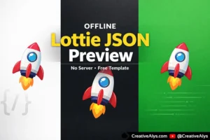 Free Offline Lottie JSON Preview Template (No Server Required)