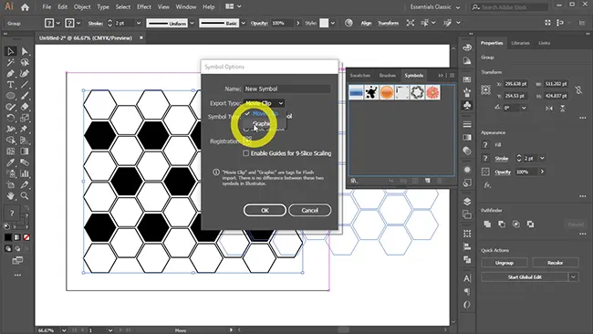 Saving the vector pattern as a Symbol